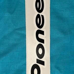PIONEER Black and White Logo Sticker